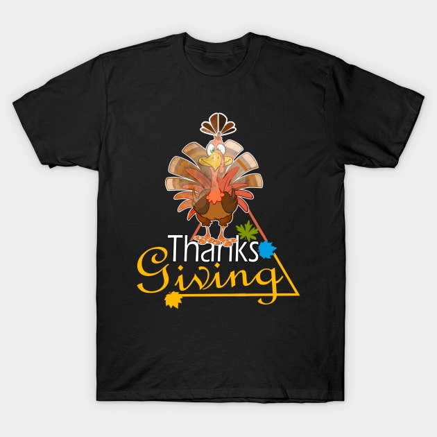 Thanksgiving T-Shirt by Creation Cartoon